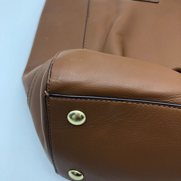 Coach Taylor Alexis Leather Carryall Tote Brown Shoulder Bag Leather Satchel - Picture 8 of 16